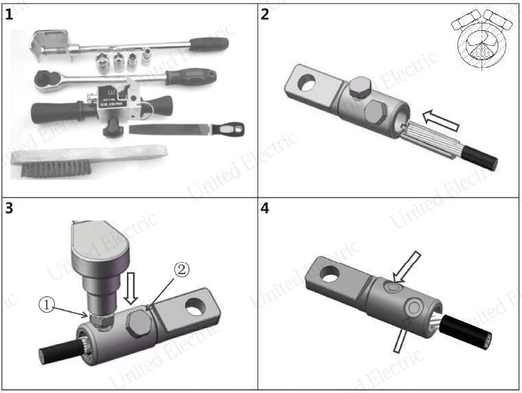 UE-MCL Termination Connector Shearbolt/ Mechanical Cable Lug