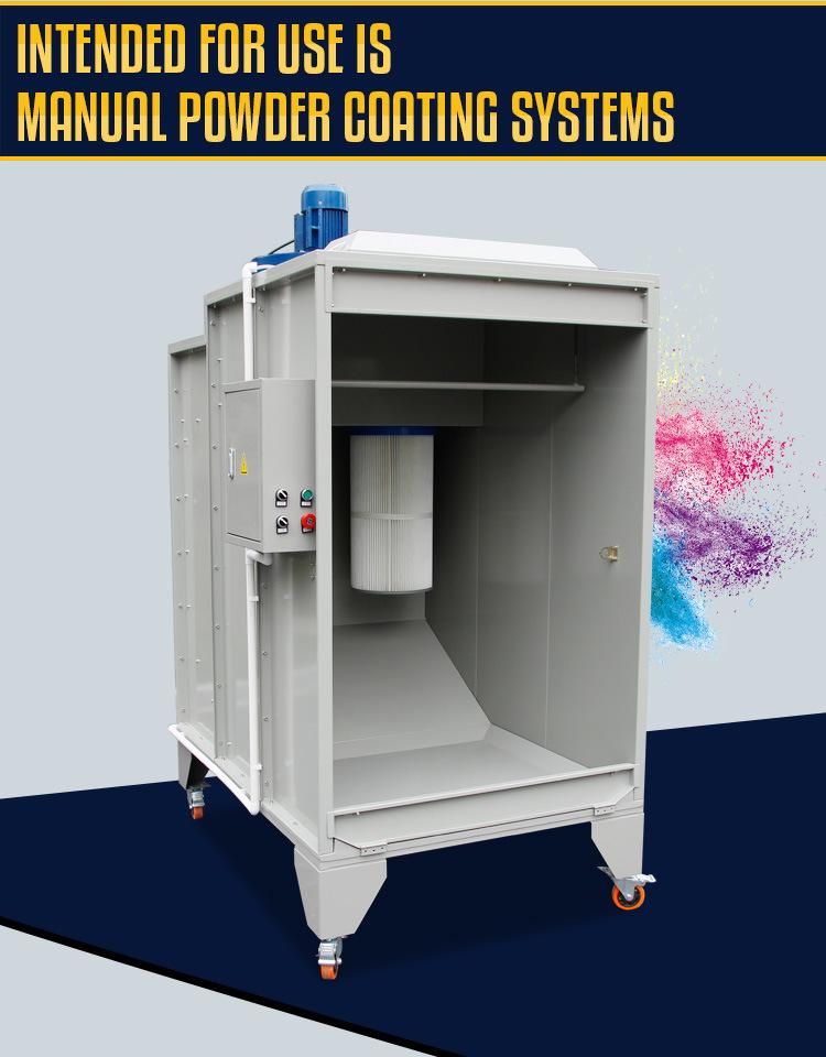 Car Wheel Manual Powder Coating Line with Gas Curing Oven