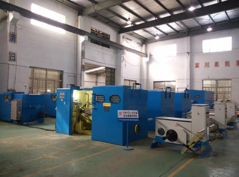 1+6+12 of Bare Copper Wire Twisting Bunching Twister Sranding Annealer Extrusion Machinery