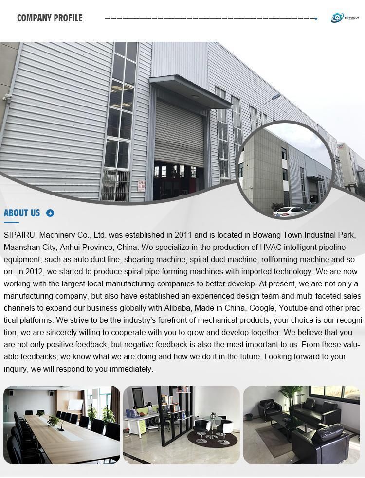 2021 New Product T20 T30 T25 T35 T40 Rectangular Air HVAC Tdc Flange Duct Machine for Stainless Steel Metal Forming / Tube Spiral Duct Line