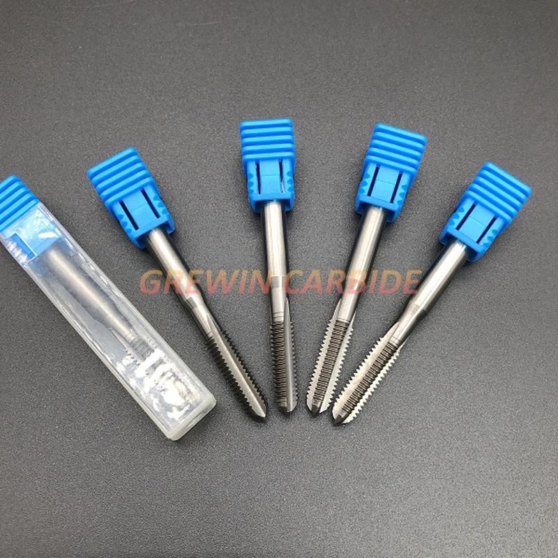 Gw Carbide - Tungsten Carbide Solid Tap with Straight Flute for Steel with High Resistance and Good Quality