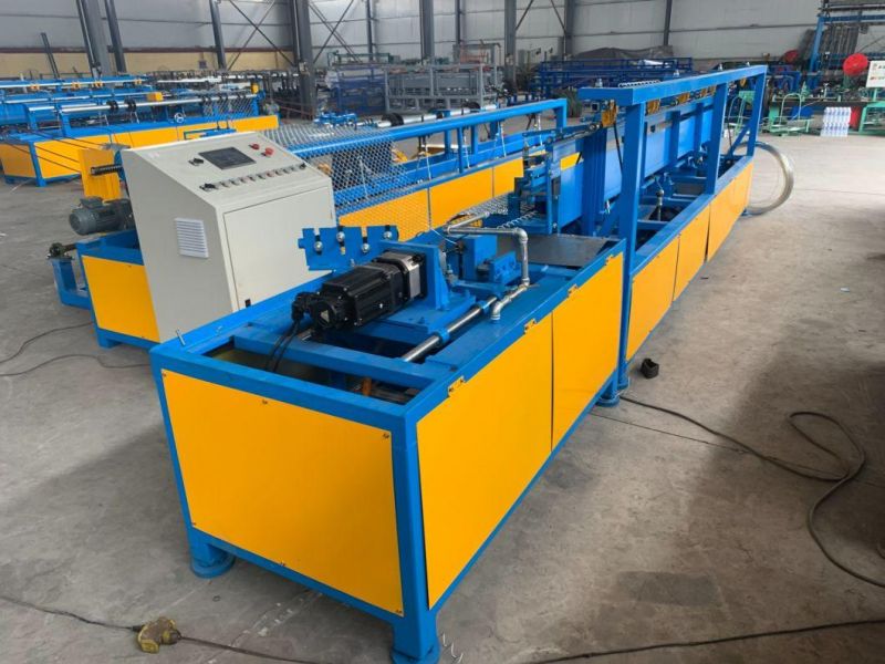 Full Automatic High Speed Single Wire Diamond Mesh Making Machine Chain Link Fence Making Machine for Protecting Fence