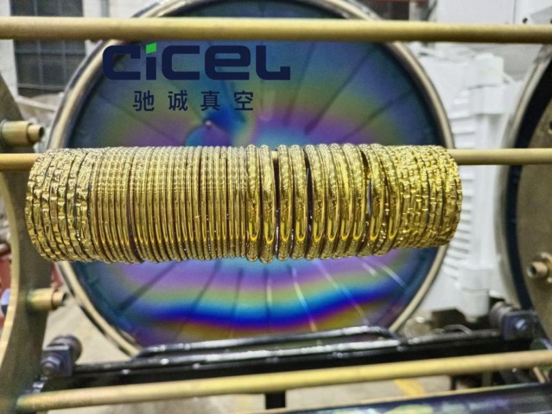 Cicel Cczk-1315-Ion Horizontal Glass Bangles Gold Plating Machine