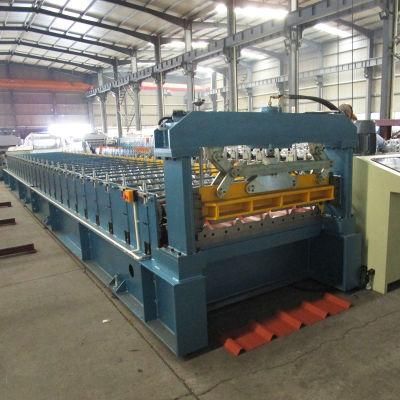Colored Metal Trapezoidal Roof Panel Roll Forming Machine