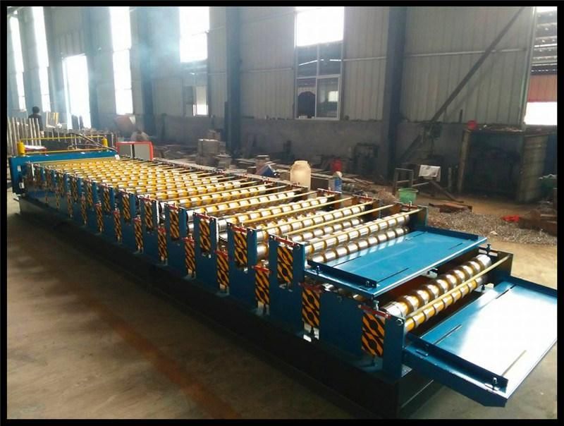 C8 and C21 Uz Hot Sale Double Layer Roof and Wall Panel Roll Forming Machine