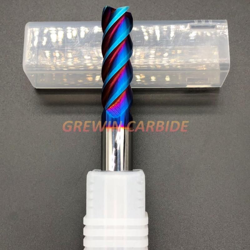 Grewin-D14mm*100mm HRC65 4 Flutes Tungsten Carbide Flat End Mill