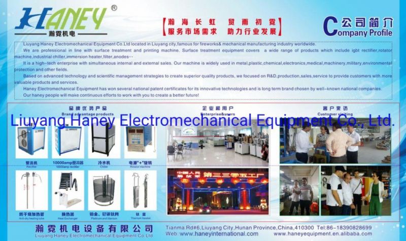 Haney DC Rectifier Electropolishing Solution Metal Electroplating Machinery