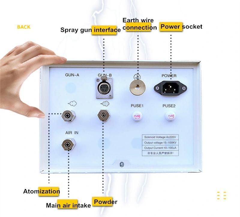 Ours900 Electrostatic Powder Coating Machine Powder Coating Gun for Metal Finish