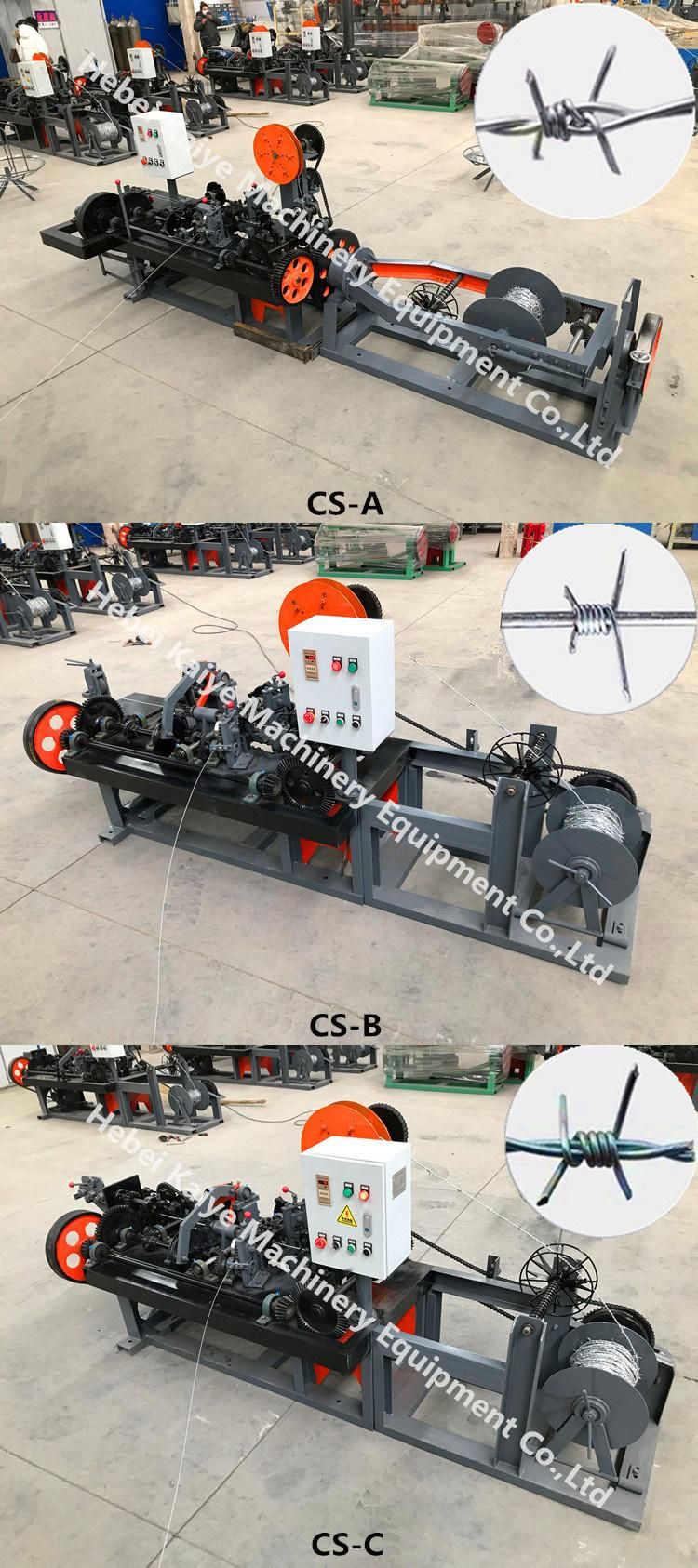 High Speed Automatic Double Twist Barbed Wire Making Machine