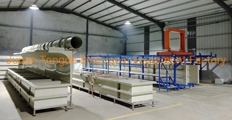 3000A Copper Plating Machine New Zinc Electroplating Plant for Rack