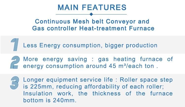 Continuous Conveyor Industrial Gas Controlled Mesh Belt Furnace/Heat Treatment Furnace