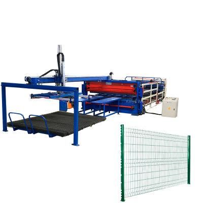 Pneumatic 3D Fence Mesh Welding Machine with Robot Mesh Stacking
