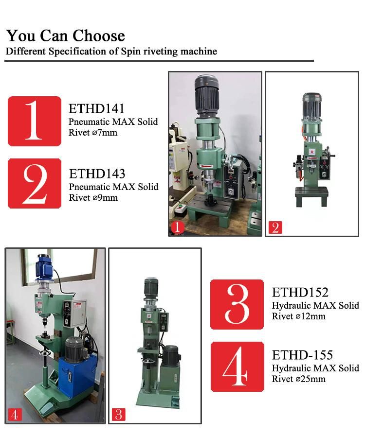 Automatic Hydraulic Pneumatic Option Riveting Machine for Shaft Metal Parts