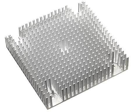 High Power Industrial Thermal Solution Aluminum Alloy Heat Sinks Made by CNC Milling Extruded Aluminum