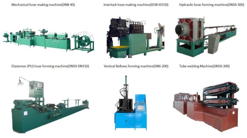 DN8-DN40 Corrugated Flexible Metal Gas Hose Making Machine