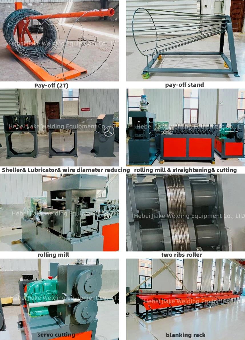 Automatic Ribs Rebar Cold Rolled Deformed Steel Bar Making Machine