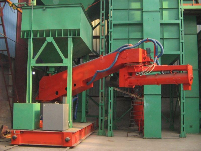 12t/H Casting Double Arm Mobile Furan Resin Sand Mixer
