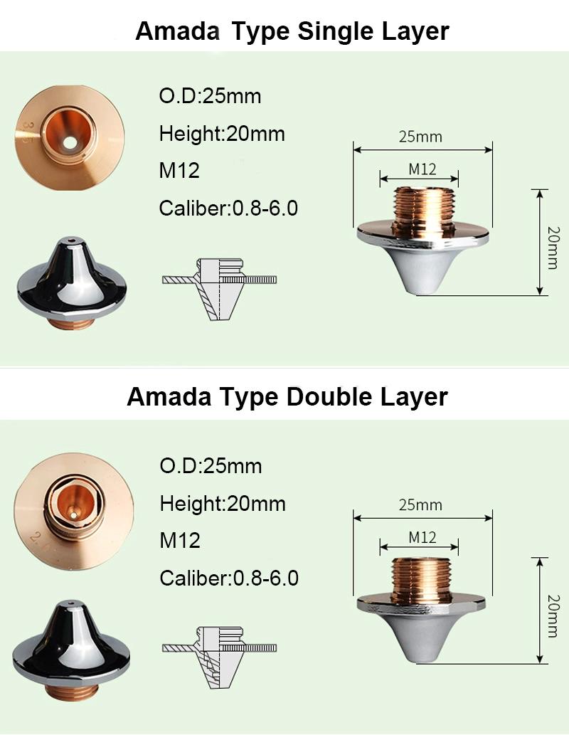 Laser Cutting Head Precitec Raytools Procutter Single Double Layer Nozzle