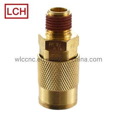 OEM CNC Machining Parts Brass Knurl Parts with 0.01mm Tolerance