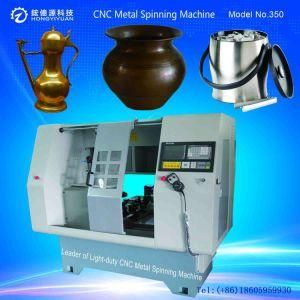 Mini Automatic CNC Metal Spinning Machine for Garden Pot (Light-duty 350B-29)