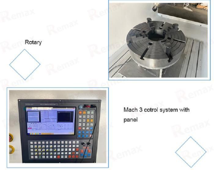 600*600mm CNC Router 5 Axis Machine for Metal