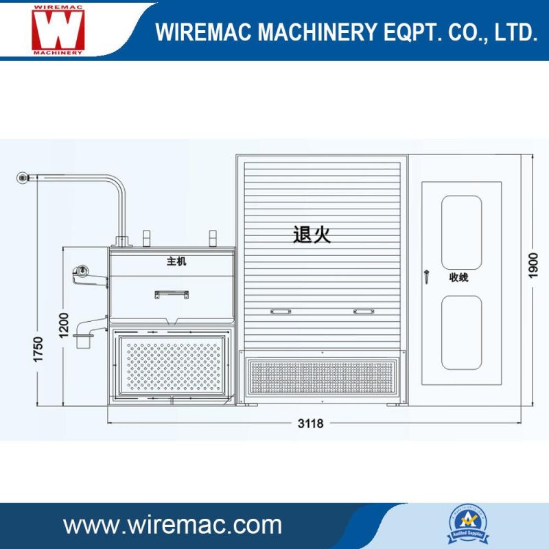 Scrap Middle Fine Copper Wire Drawing Machine with Online Annealer for Sale