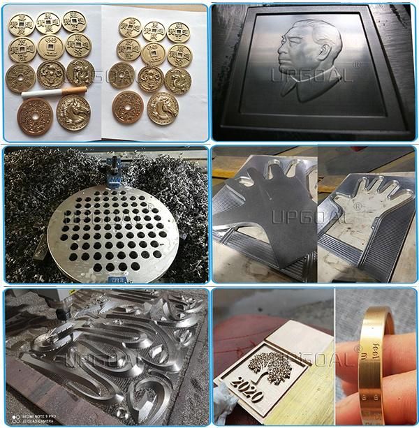 Heavy Duty Aluminum Brass Copper CNC Router Engraving Machinery 600*600mm