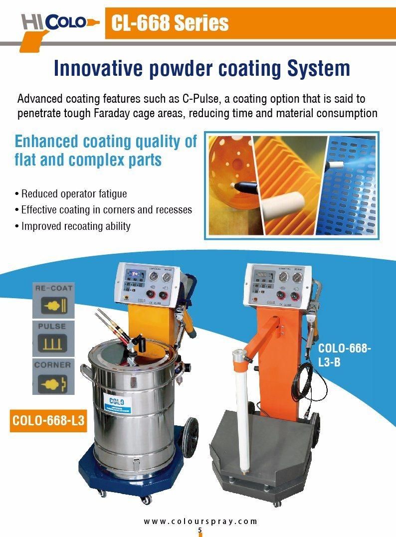 New Manual Electrostatic Powder Coating Spray Machine (colo-668)