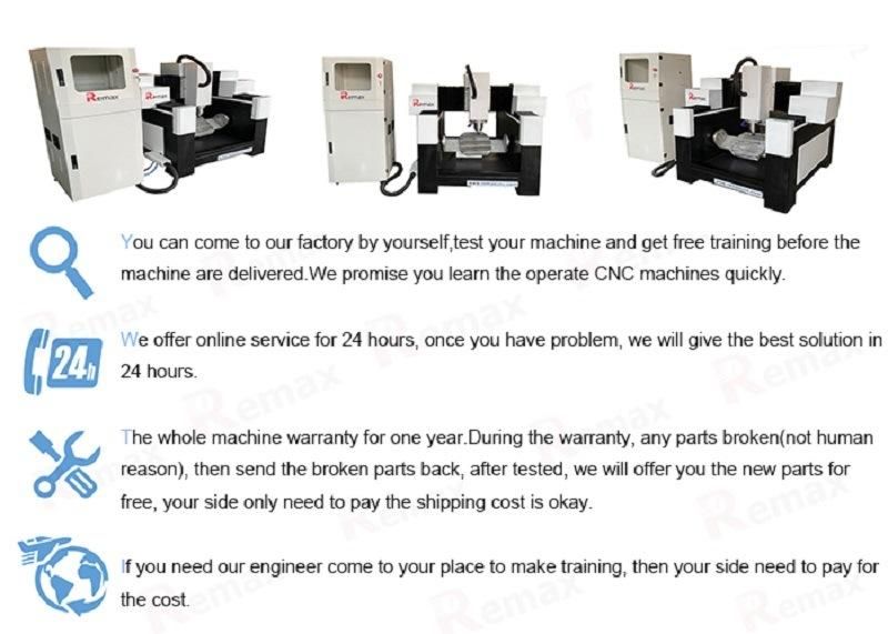 Hot Sale CNC Router Remax 6060 5 Axis Metal Milling Machine