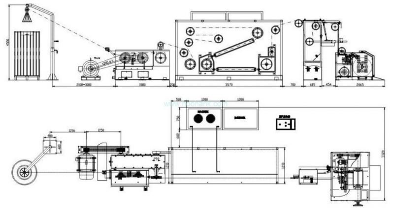 Hh-D-350-9 Large Wire Drawing Machine Making 3.5mm Wire to 1.0-2.76mm
