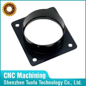 66061 Aluminum Base Plate/Support Black Finish Machining