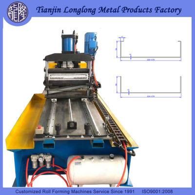 Width&Height Automatic Adjustable Steel Roll Forming Machine for C U Channel Aluminum/ Steel Profiles