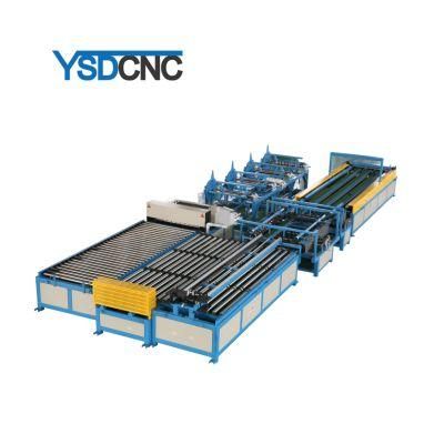 Air Conditioning HVAC U Shape Auto Rectangular Air Duct Production Line 5 Duct Making Machine