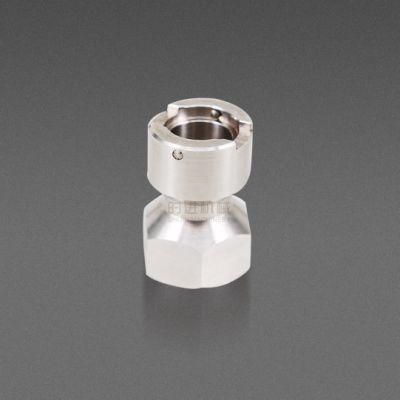 CNC Turning and Machining 304 Stainless Steel Adapter for Valve Instrumentation