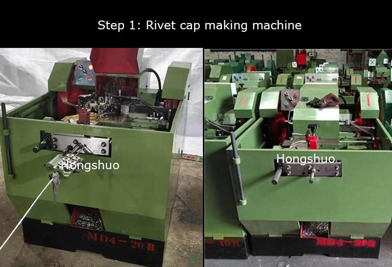 Automatic Shake Head Rivet Nail Making Machine for Garments