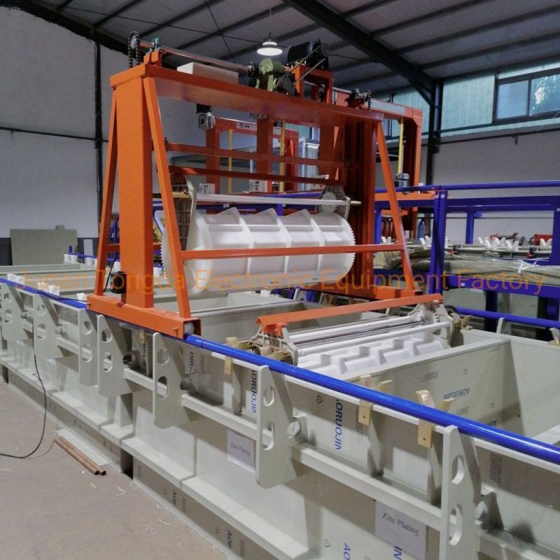 Matel Part Plating Machine with Semi-Automatic Crane Lifting Equipment