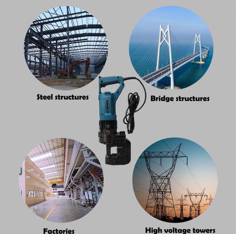 Various Moulds High Speed Handheld Steel Metal Cutting Hole Electric Hydraulic Puncher