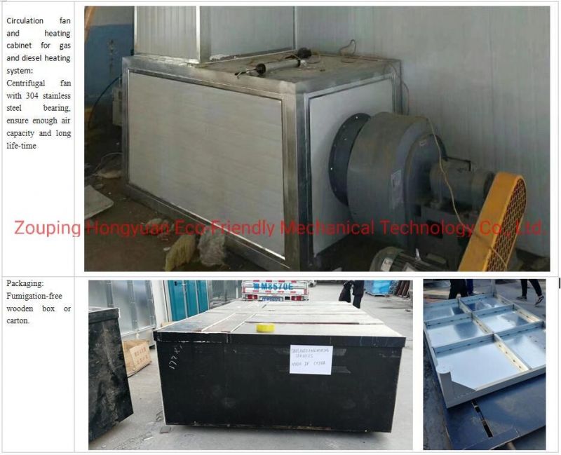 Curing Gas Oven for Powder Coating Application Use with Diesel Burner