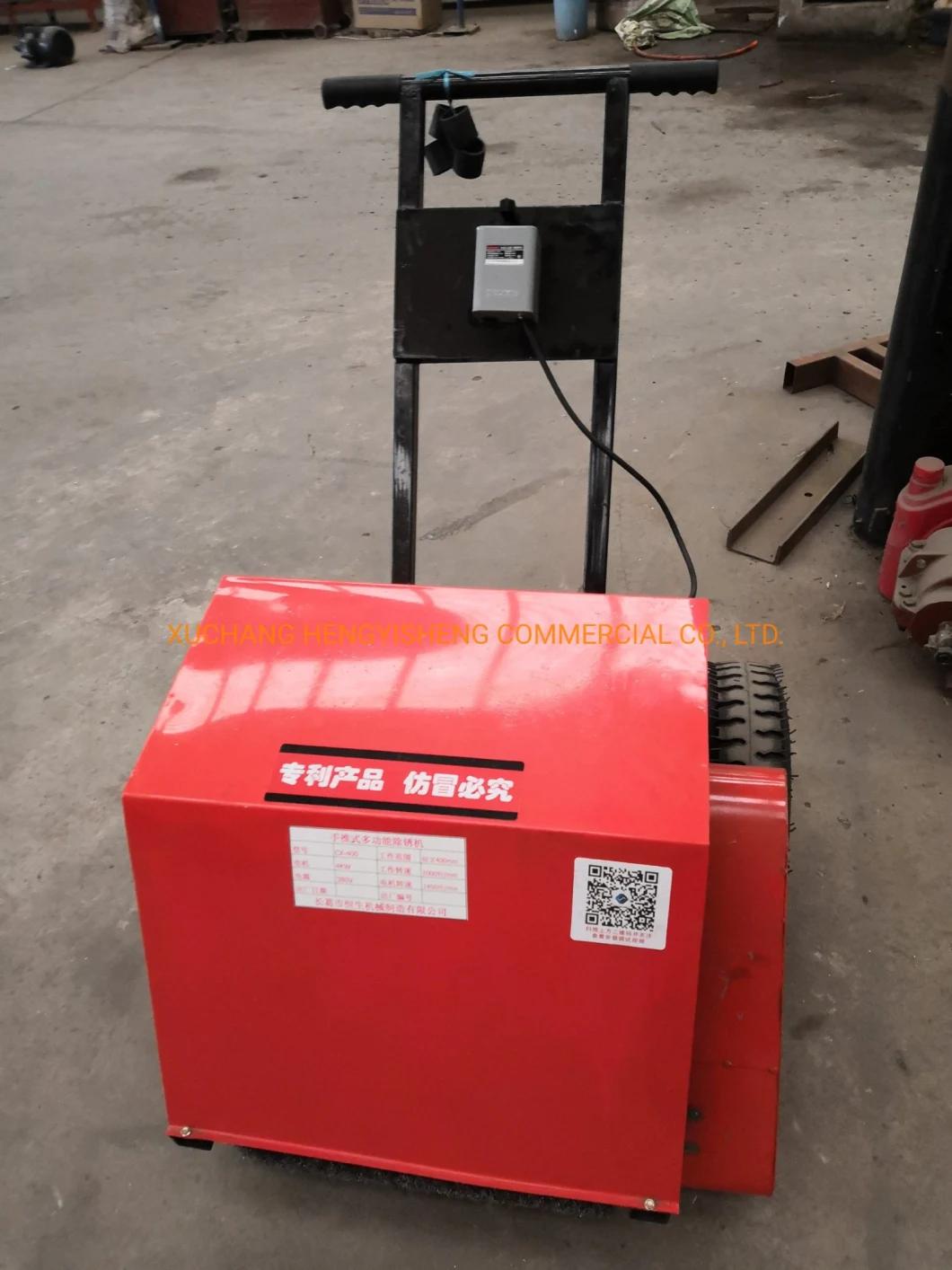 Walking Type Hand Push Color Steel Tile Derusting Machine