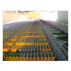 Cooling Bed of a Complete Steel Rolling Production Line in a Steel Mill for The Production of Wire Rods or Steel Bars