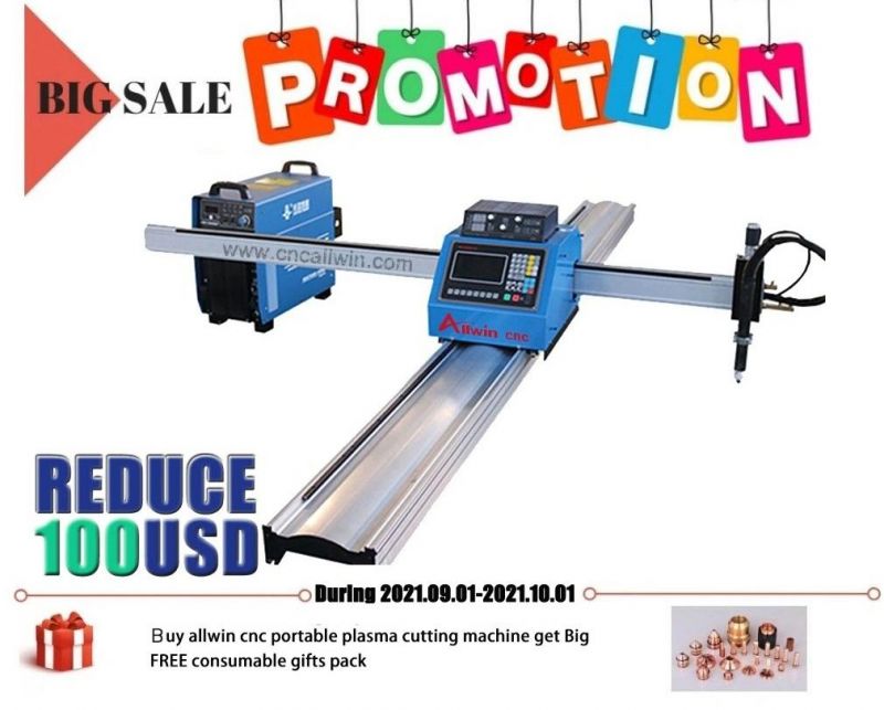Mini Portable Metal Cutting Machine CNC Plasma Cutter Price and Thc Plasma Manufacturer 1530 100A 120A 160A