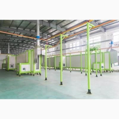 Automatic Compact Vertical Powder Coating Production Line for Aluminum Profile Wheels