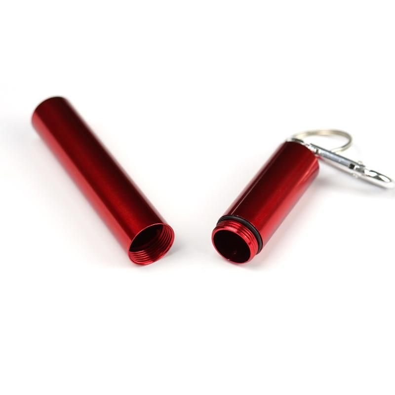 Survival Portable Aluminum Case Waterproof Box Metal Pill Box Keychain