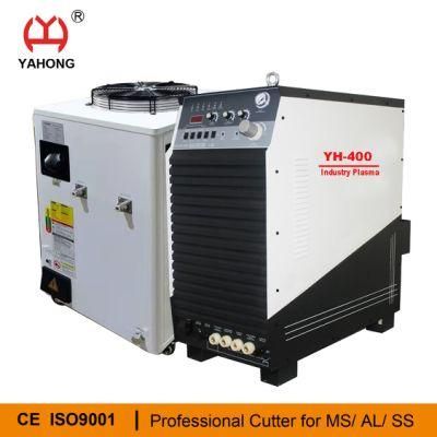 Industrial Pilot Arc 400 IGBT Air Plasma Cutter Machine with Professional Refrigerator
