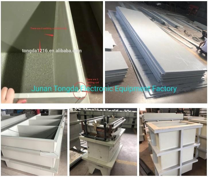 Customized Galvanized Tank Nickel Chrome Plating Tank PP Electroplating Tanks