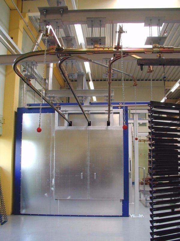 Complete Automatic Aluminum Profile Powder Coating Paint Spray Conveyor Production Machine Line / Plant