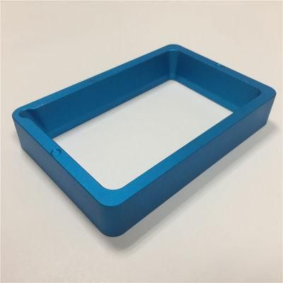 China Manufacturers High Precision CNC Machined Blue Anodized Aluminum Frame