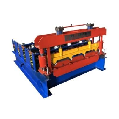 Bullnose Roof Panel Curving Roll Forming Tile Making Machine/Crimping Curved Roof Machine