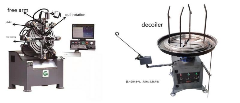 Camless Spring Forming Machine with Free Arm (0.2-2.5mm)