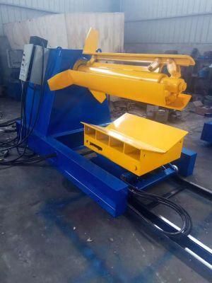Hydraulic Automatic Roll Forming Machine Raw Materials Coils Decoiler with Car